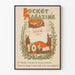 Vintage Pocket Magazine Poster mit Santa Claus
