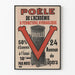 Vintage-Poster des Viville-Hydraulik-Ofens der Akademie