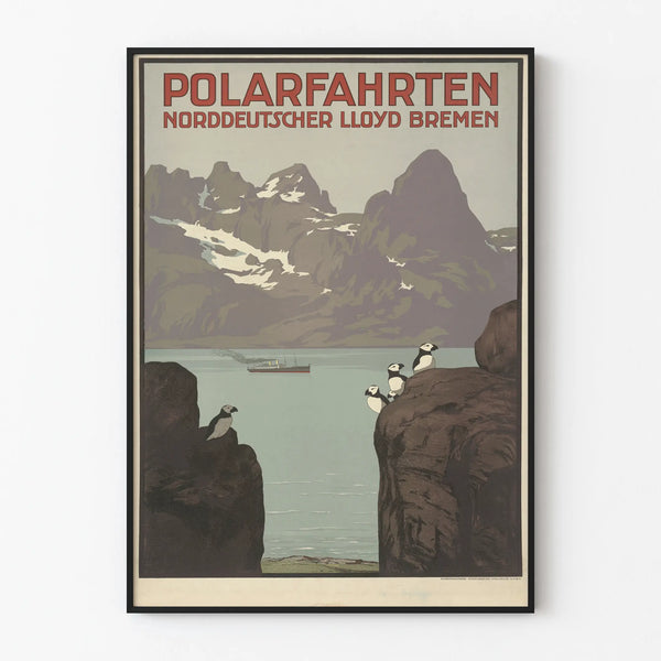 Vintage-Poster Norddeutscher Lloyd Bremen - Nautische Wanddekoration