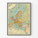 Vintage-Poster der politischen Karte Europas