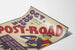 Vintage-Poster Post Road für retro Wanddekoration