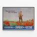 Vintage-Poster Soldat und Mohnblumen für den Siegeszug — gerahmtes Bild an der Wand