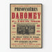 Vintage-Poster Gefangene im Dahomey - Historische Wanddekoration