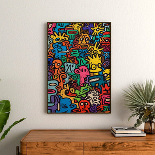 Pop Art Poster - Univers der Figuren