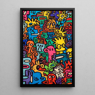 Pop Art Poster - Univers der Figuren