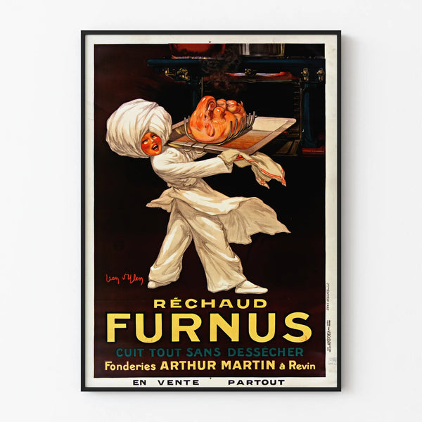 Vintage-Poster Furnus Kochherd – Zubereitung ohne Austrocknung