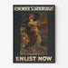 Vintage-Militärposter Remember Scarborough Jetzt rekrutieren