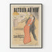 Vintage-Poster Rückkehr zum Nest – Retro-Wanddekoration
