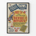 Vintage-Musikposter 'Revue of Revues' Santa Barbara 1937
