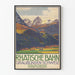 Vintage-Poster Rhätische Bahn - Schloss Tarasp im Engadin