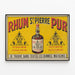 Vintage-Poster Rhum St Pierre Pur Wanddekoration im Retro-Stil — gerahmtes Bild an der Wand