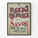 Vintage-Poster Wanddekoration Theater Room Service