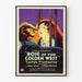 Vintage-Rosen-Poster des Goldenen Westens - Retro-Wanddekoration