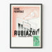 Vintage-Werbeplakat für Rubiazol-Azo-Farbstoff