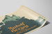 Vintage-Poster Schloss und gotische Typografie — Ansicht des Kunstwerks