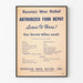 Vintage-Russischer Kriegs-Hilfs-Poster – Lebensmittelspender erlaubt