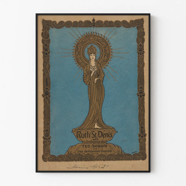 Vintage Wanddekoration Poster Ruth St. Denis & Ted Shawn