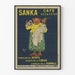 Vintage-Poster koffeinfreier Café Sanka Wanddekoration Retro