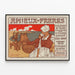 Vintage-Poster Amieux-Brüder Sardinen und Konserven — gerahmtes Bild an der Wand