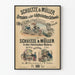 Vintage-Poster Schultze & Müller – Historische Wanddekoration