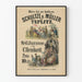 Vintage-Poster von Schultze und Müller in Teplitz mit Illustrationen von C. Reinhardt