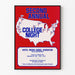 Vintage-Poster Zweite Jahresversammlung College Night – Amerikanische Wanddekoration