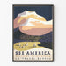 Vintage-Poster See America Willkommen in Montana