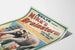 Vintage-Poster Mike's Brainstorm mit lustigem Elefanten
