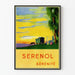 Vintage-Poster Serénité Serénol Wanddekoration Ländlich