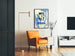 Vintage-Poster Sérénol – Retro-Wanddekoration in Blau und Schwarz
