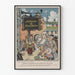 Vintage-Poster der Festveranstaltung des Schauspielervereins Das alte Kopenhagen