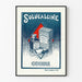 Vintage-Werbeplakat Solucalcine Coirre Calciumchlorid