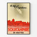 Vintage-Werbeplakat Solucamphre in Tropfenform