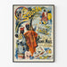 Vintage-Poster Soudan Dörfer der Schwarzen 300 Eingeborene - Ethnische Wanddekoration