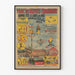 Vintage-Poster Parc des Buttes Chaumont Feier 1893 Wanddekoration