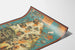 Vintage-Kartenposter Sri Lanka Ceylon Tee und Industrien