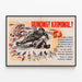 Wandposter Stop Criminal – Historische und Engagementsvolle Wanddekoration — gerahmtes Bild an der Wand