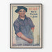 Vintage-Dekorationsposter 'Sure! Wir werden die Arbeit beenden' für Wanddekoration
