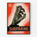 Vintage-Poster Surparine mit dramatischer Hand und dekorativem Design
