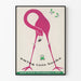 Vintage-Poster Swing into Books - Wanddekoration für Leseliebhaber