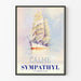 Vintage-Poster Segelboot SYMPATHYL Ruhe Wanddekoration