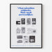 Wanddekoration Poster Inspiration Bücher - 't Kan vielleicht origineller sein. Aber niemals persönlicher.