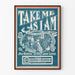 Vintage-Poster Take Me As I Am Wanddekoration