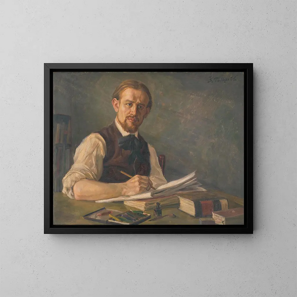 J. Alexy als Student der Prager Akademie - Stefan Polkorb — gerahmtes Bild an der Wand