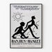 Vintage-Poster 'Han, Hun og Hamlet' Silhouettenstil