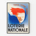 Vintage-Poster der Nationalen Lotterie - Versuchen Sie Ihr Glück