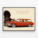 Vintage-Poster Studebaker Commander V8 Regal 1955 Kombiwagen — gerahmtes Bild an der Wand