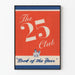 Vintage-Poster The 25 Club Buch des Jahres