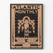 Vintage-Poster The Atlantic Monthly - Juni, stilisierte Illustration