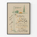 Vintage-Poster aus der The Banbury Cross Series – Kinder-Geschichten- und Reimgeschirrteller-Display